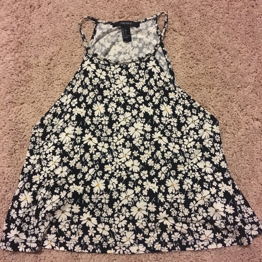 Forever 21 floral crop top